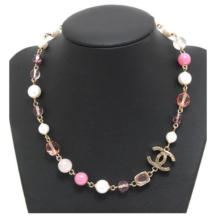 シャネル CHANEL グリポア パール ココマーク ネックレス 07A CHANEL 美品 シャネル グリポア パール ココマーク ネックレス