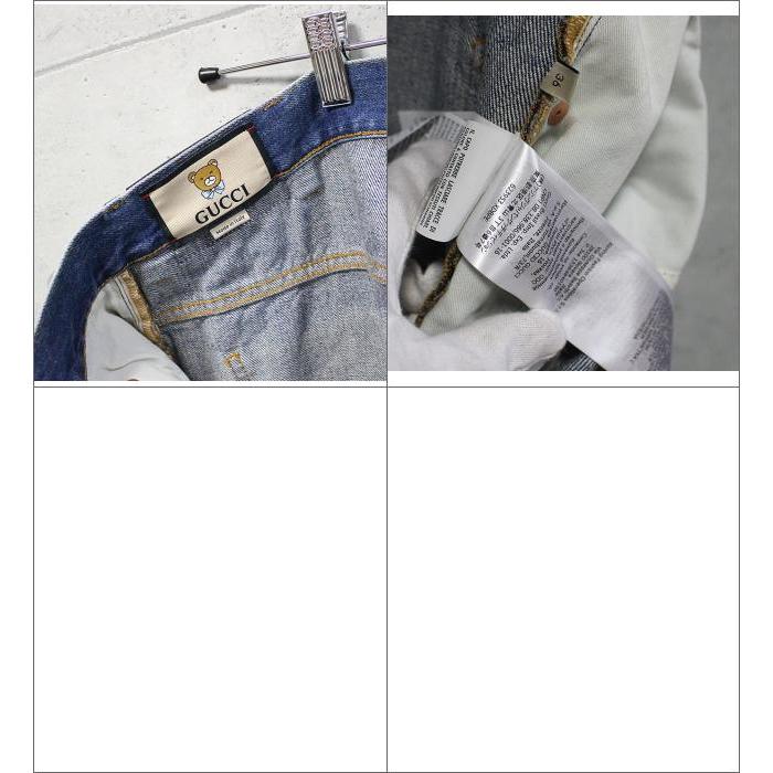 GUCCI 大SALE 未使用 グッチ メンズ ベアパッチデニムパンツ GUCCI 大SALE 未使用 グッチ メンズ ベアパッチデニムパンツ