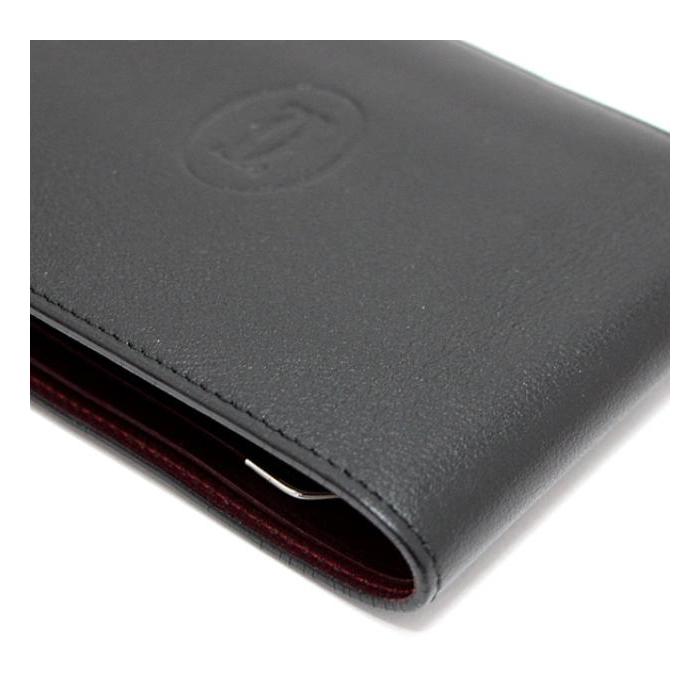 Cartier（カルティエ） 極美品 マスト ドゥ 二つ折り財布 レザー 黒