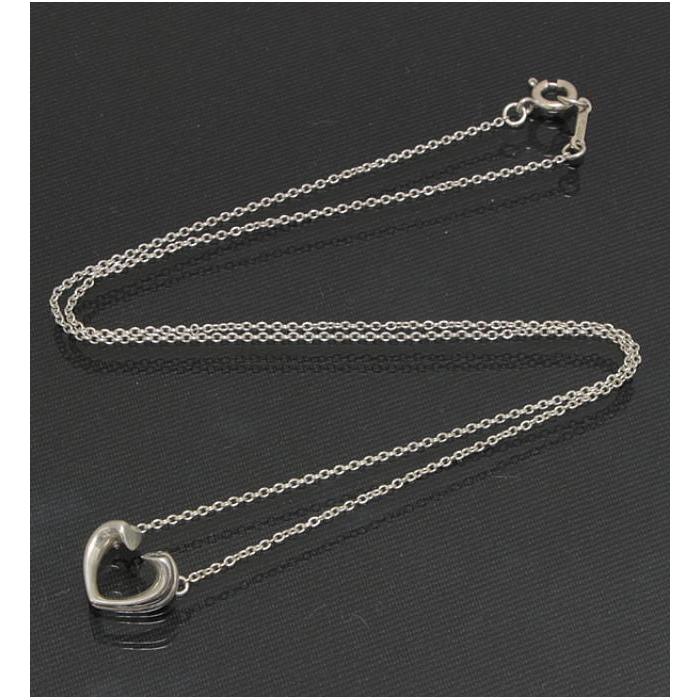 美品 Tiffany&Co. テンダネス ハート シルバー ネックレス 美品】 ティファニー テンダネスハートクロス ネックレス