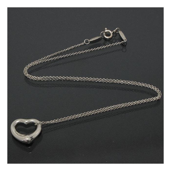 【美品・磨き済】ティファニー オープンハート ネックレス　ミニ　SV925 TIFFANY&Co.（ティファニー） TIFFANY＆CO ミニオープンハート