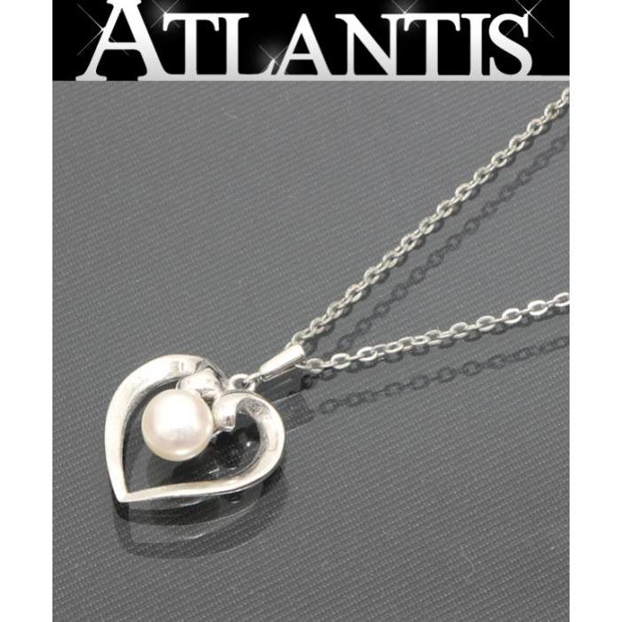 MIKIMOTO ミキモト ハート パール ネックレス SV シルバー MIKIMOTO ミキモト ハート パール ネックレス SV シルバー