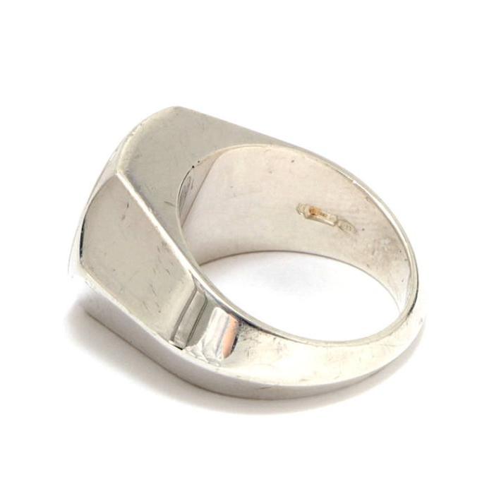 磨き済/美品 GUCCI リング 15号/17.6mm SV 925 ヘキサゴン GUCCI（グッチ） ヘキサゴン ロゴ リング シルバー SV925 size約12号
