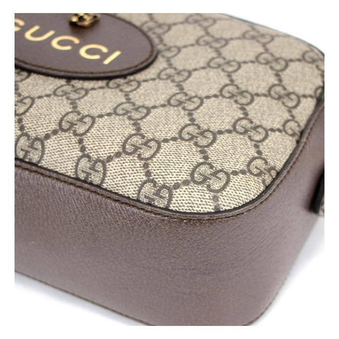 【美品】グッチ　ショルダーバッグ　GGスプリーム　シェリーライン　PVC　レザー GUCCI - 良品 グッチ GGスプリーム シェリーライン ショルダー