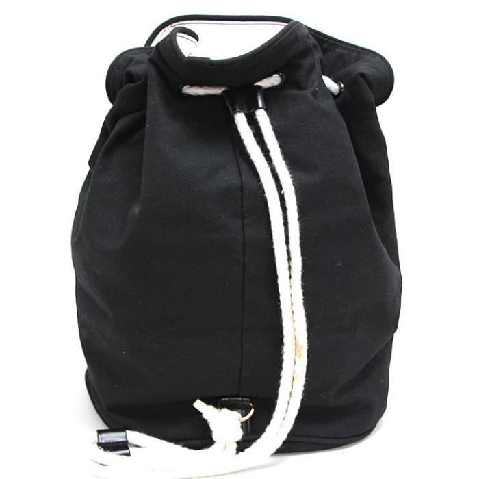 CHANEL シャネル プールバッグ 巾着 キャンバス 黒 CHANEL（シャネル） 巾着 プールバッグ キャンバス 黒 : atlantis