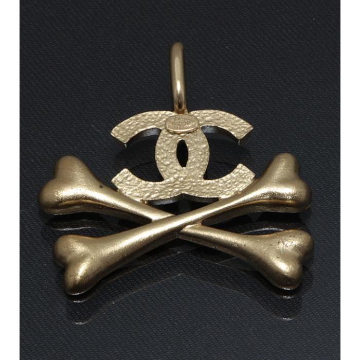 CHANEL（シャネル） 美品 ココマーク クロスボーン ネックレストップ 
