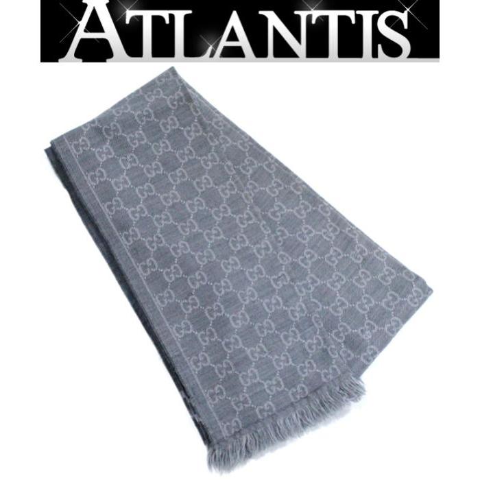 GUCCI GGロゴ ストール グレー GUCCI グッチ GG柄 マフラー ストール グレー : atlantis - 通販
