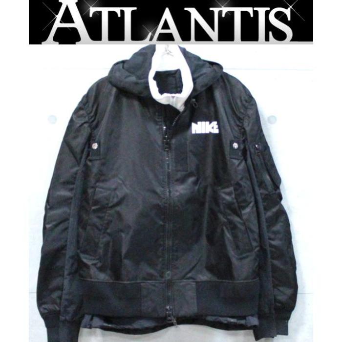 未使用 NIKE×sacai ナイキ×サカイ ナイロン ボンバー ジャケット sizeM 