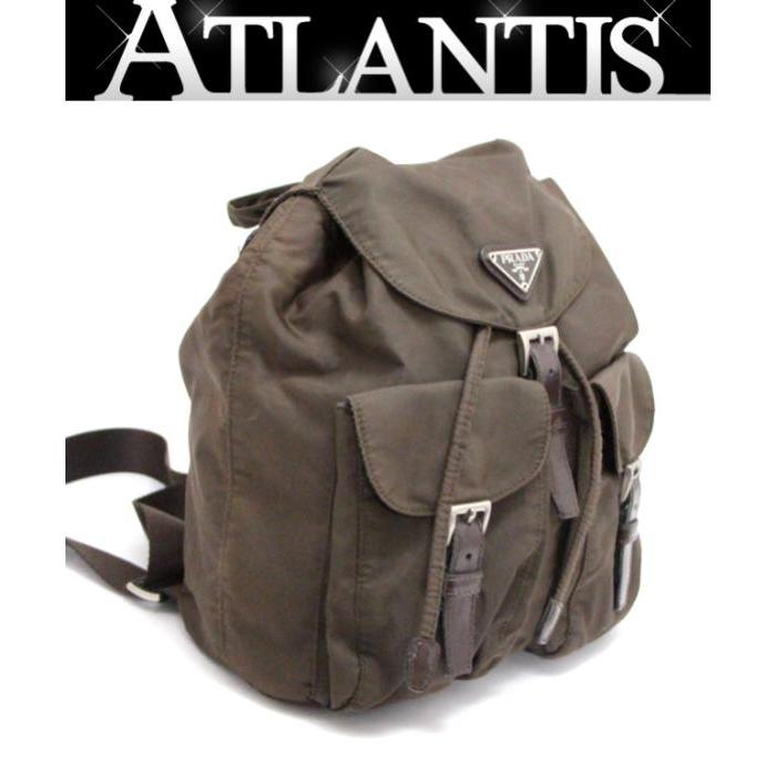 PRADA（プラダ） 三角ロゴ 巾着型 リュックサック バックパック ダブル