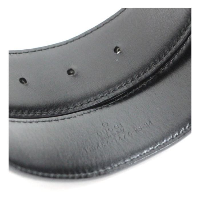グッチ シェリーライン バンブー ベルト コットン ベージュ 黒 138452 GUCCI - グッチ シェリーライン バンブー ベルト コットン ベージュ 黒