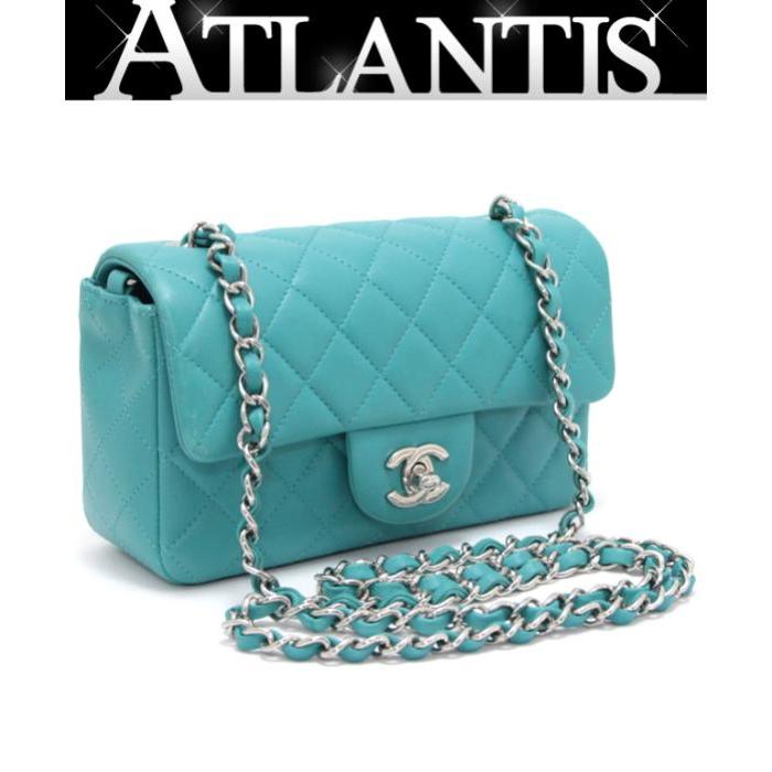 シャネル CHANEL ミニマトラッセ チェーンショルダー バッグ SV金具 ターコイズブルー ラムスキン : 059964 : atlantis -  通販 - Yahoo!ショッピング