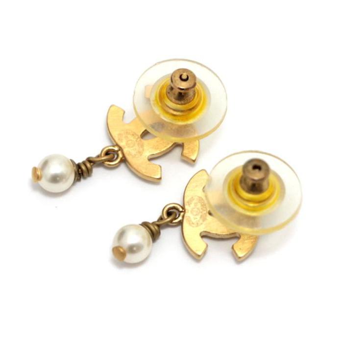 CHANEL（シャネル） 美品 ココマーク スイング パール ピアス 03A