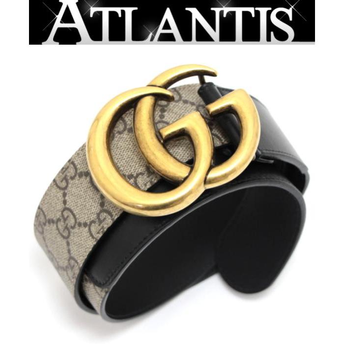 GUCCI（グッチ） GUCCI GGマーモント バックル ベルト PVC×レザー size