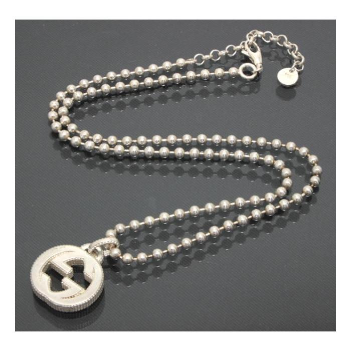 GUCCI グッチ インターロッキングG ボールチェーンネックレス