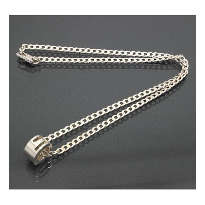 [新品仕上済] グッチ シルバー Ag925 Gリング 喜平 ネックレス 5791.jpg