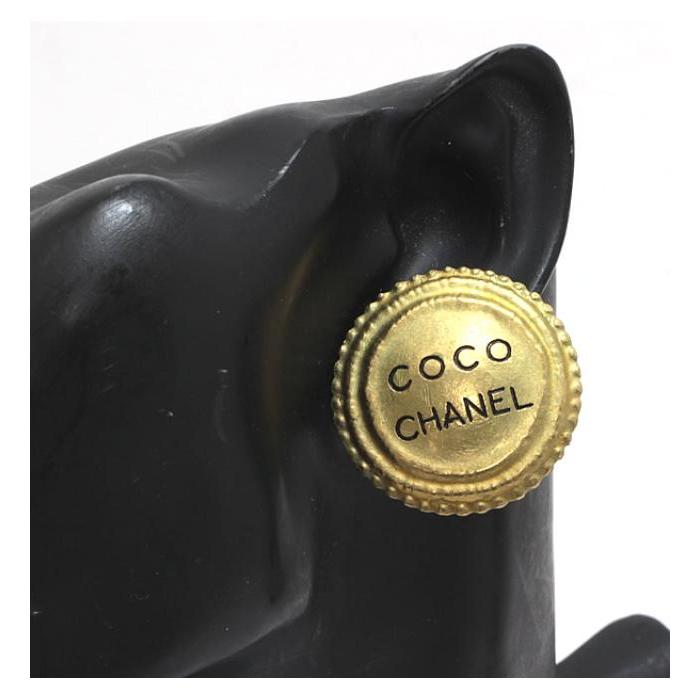 CHANEL 94 A 片耳 イヤリング ヴィンテージ CHANEL シャネル ヴィンテージ ロゴ サークル イヤリング 片耳