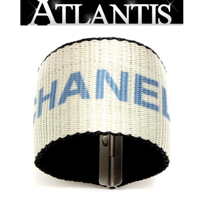 CHANEL（シャネル） 美品 ロゴ バングル ブレス 99S ナイロン