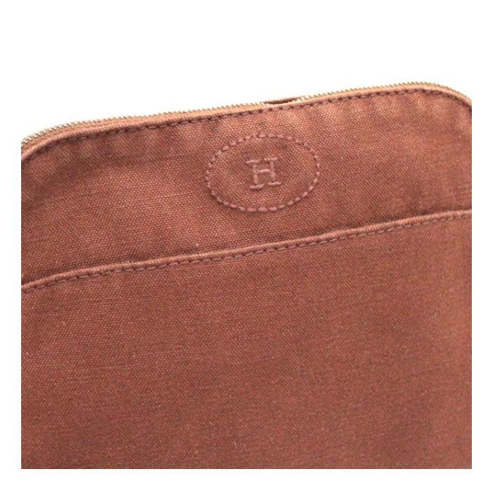 極美品 正規品 HERMES エルメス ボリード ポーチ ミニ ブラウン HERMES 大SALE エルメス ボリード ミニ ポーチ 20 ブラウン系