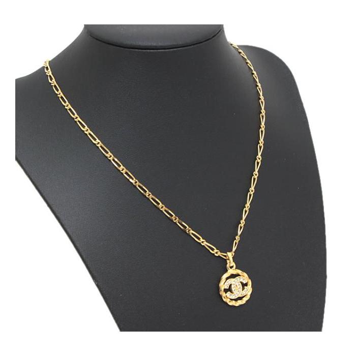 CHANEL（シャネル） ヴィンテージ ココマーク ラインストーン