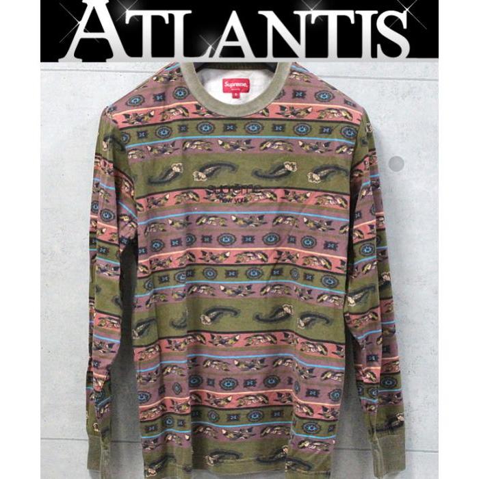 Supreme（シュプリーム） 最終値下げ！ 美品 ペイズリー柄 ボーダー