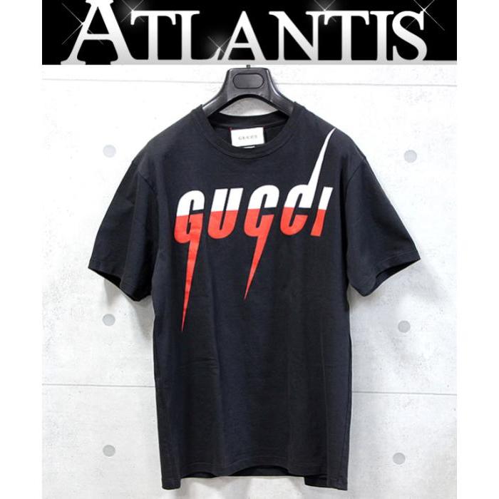 GUCCIグッチブレードロゴオーバーサイズTシャツ黒 【公式通販】
