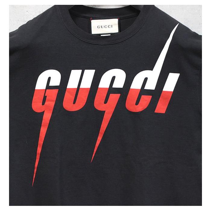 GUCCI（グッチ） メンズ ブレードロゴプリント オーバーサイズTシャツ