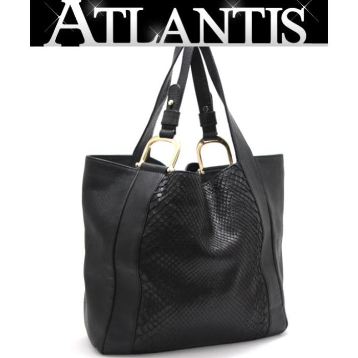 値下げ】パイソンレザートートバッグ