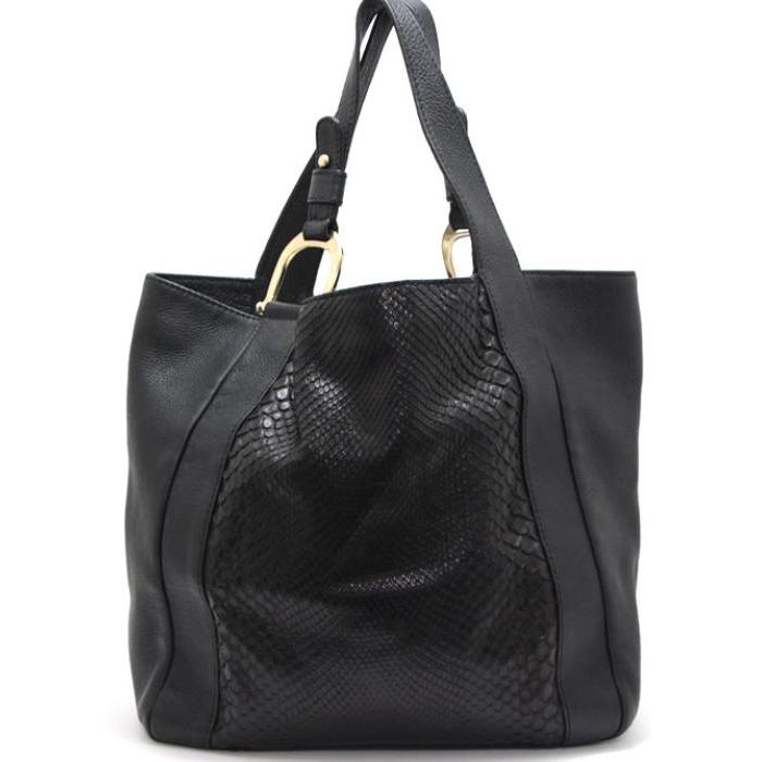 GUCCI（グッチ） 最終値下げ！グッチ パイソン トートバッグ 黒 