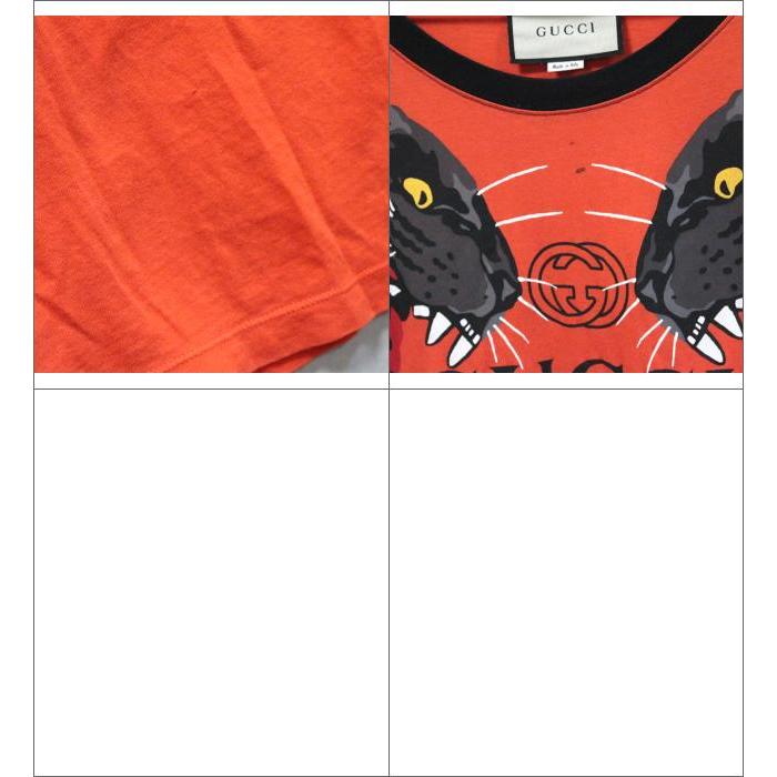 GUCCI（グッチ） 最終値下げ！ タイガープリント Tシャツ オレンジ