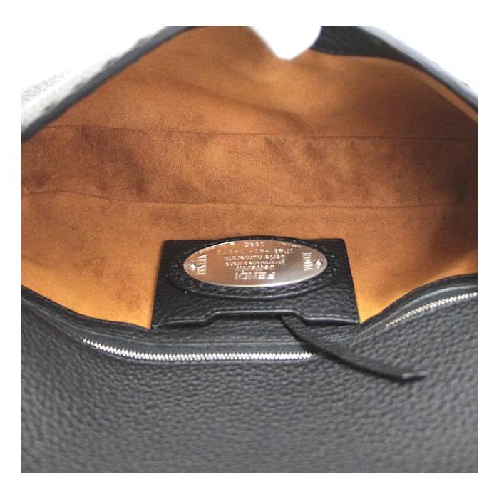 【極美品】FENDI フェンディ セレリア マンマバケット ハンドバッグ 黒 FENDI（フェンディ） 極美品 セレリア バゲット レザー 黒 マンマ