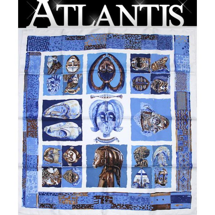 エルメススカーフ カレ90 ペルソナ HERMES エルメス カレ90『PERSONA ペルソナ』大判スカーフ 仮面