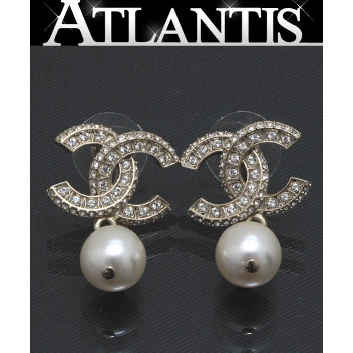 CHANEL（シャネル） ココマーク スイング パール ピアス ゴールド A21V