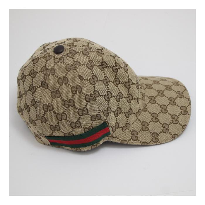 グッチ GUCCI GG柄 ベースボールキャップ シェリーライン ブラウン系 