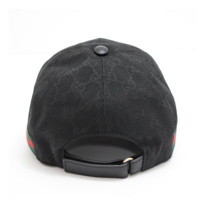 グッチ GUCCI ベースボール キャップ 帽子 シェリーライン GG 黒 
