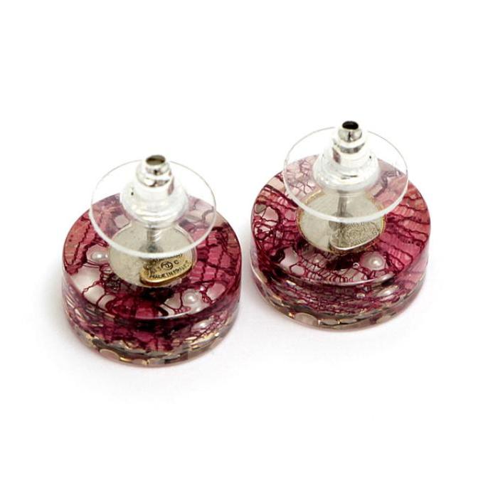 CHANEL 美品 シャネル CHANL ココマーク ジルコ×パール プラスチック