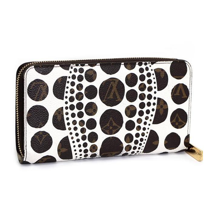 Louis Vuitton　ルイヴィトン　草間彌生　ジッピーウォレット　長財布 ルイヴィトン LOUIS VUITTON ジッピーウォレット 長財布 草間彌生 白