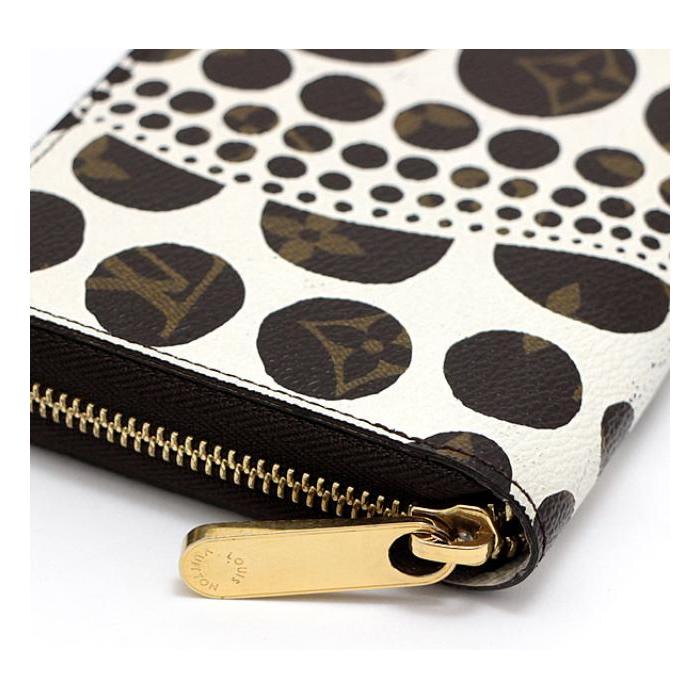ルイヴィトン LOUIS VUITTON ジッピーウォレット 長財布 草間彌生 白