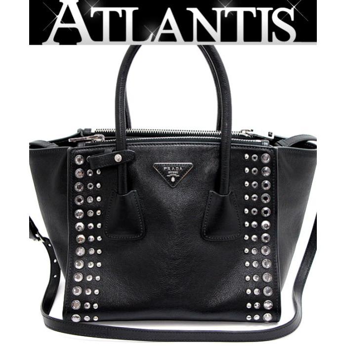 金・土・日限定 PRADA プラダ スタッズ レザー 2WAY トートバッグ PRADA レザー スタッズ付きトートバッグ 美品 楽天市場】PRADA プラダ