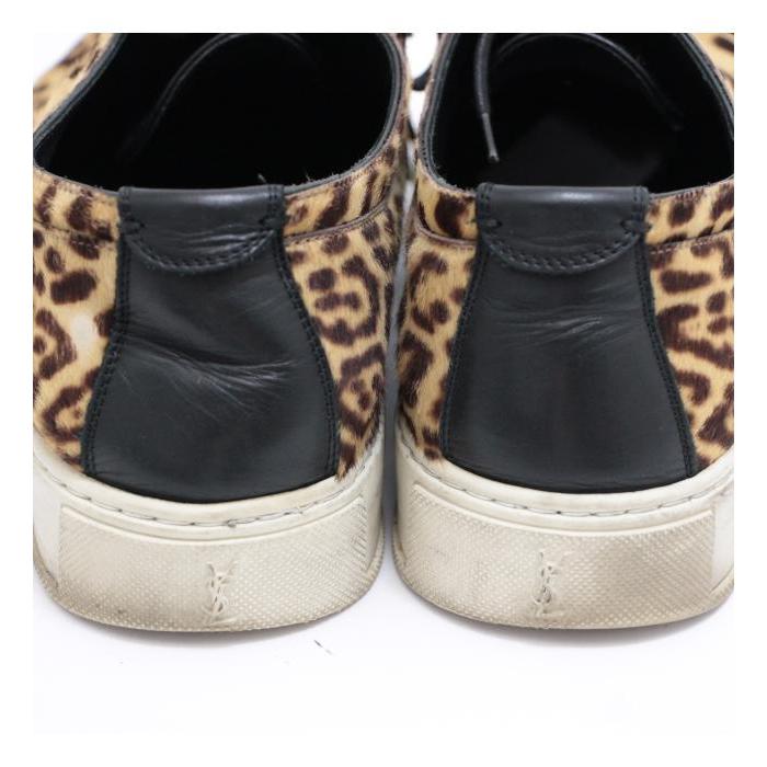 YSL イブサンローランヒョウ柄 ハイカットスニーカー