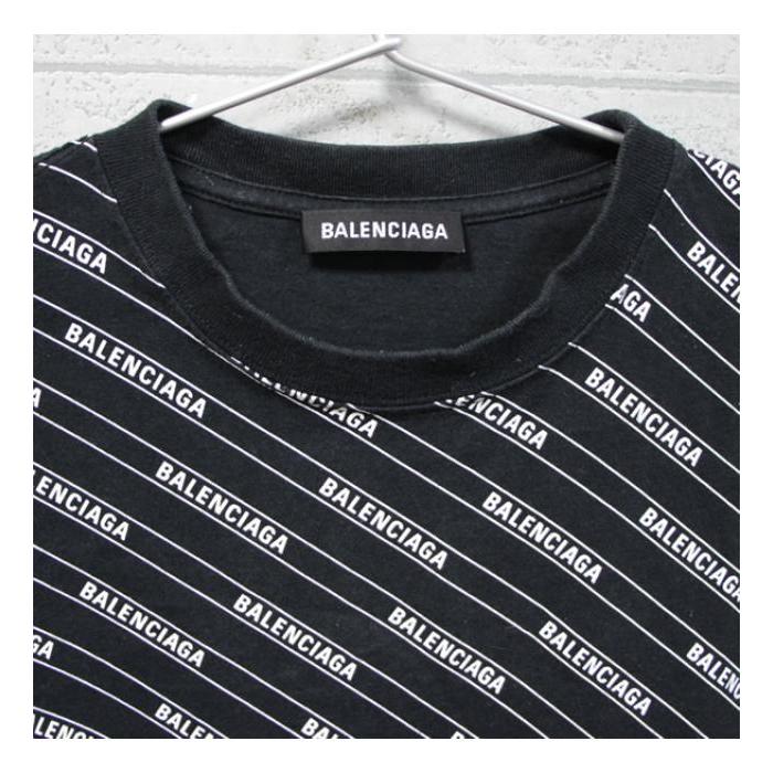BALENCIAGA（バレンシアガ） 総ロゴTシャツ オーバーサイズ sizeXS 黒