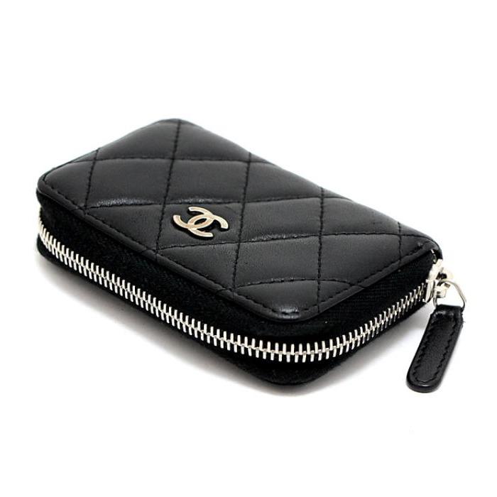 大阪売筋品 【良品】CHANEL マトラッセ コインケース ラウンドジップ