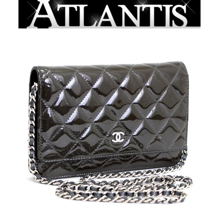 CHANEL（シャネル） マトラッセ チェーンウォレット SV金具 パテント