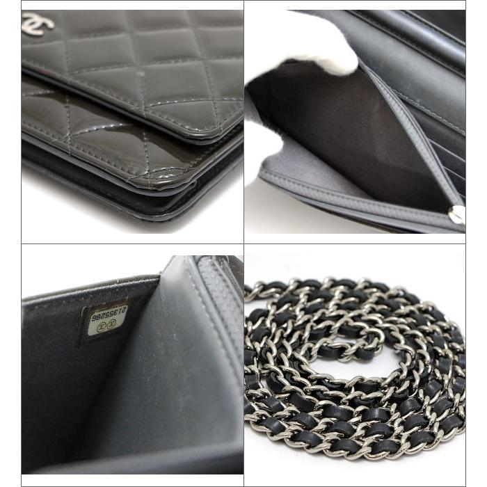 CHANEL（シャネル） マトラッセ チェーンウォレット SV金具 パテント