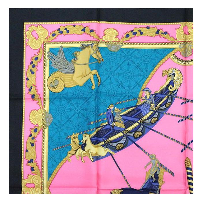 HERMES（エルメス） 美品 カレ90 大判スカーフ LES BISS ONE DEVENISE