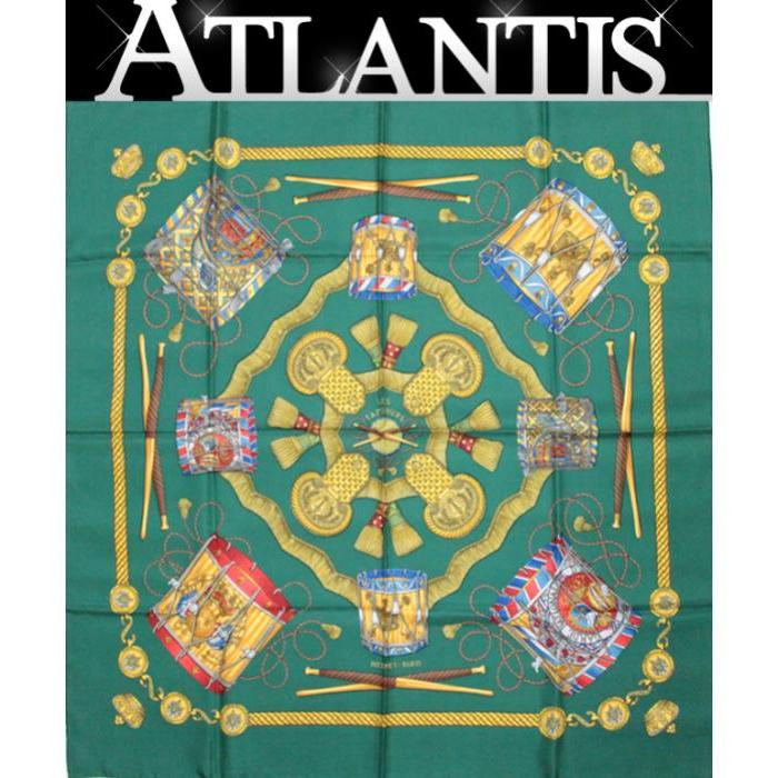 エルメス HERMES カレ90 大判スカーフ LES TAMBOURS タンブールの太鼓