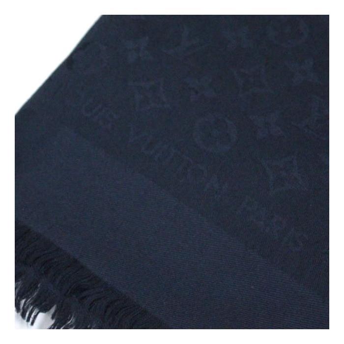 ストール ルイヴィトン LOUIS VUITTON ショール モノグラム ネイビー
