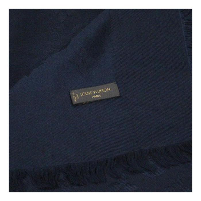 ストール ルイヴィトン LOUIS VUITTON ショール モノグラム ネイビー