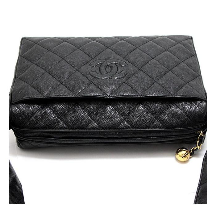 M*y様  ブラック ショルダーバッグ マトラッセ CHANEL シャネル キャビア マトラッセ30 レザーショルダー