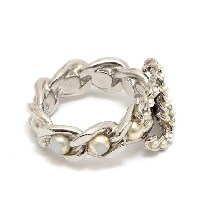 シャネルパールリング 楽天市場】シャネル CHANEL リング バロックコレクション パール