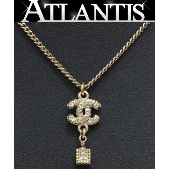 CHANEL シャネル キラキラ ココマーク キューブ付き ネックレス